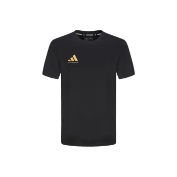 Adidas T Shirt Unisex Black Gold