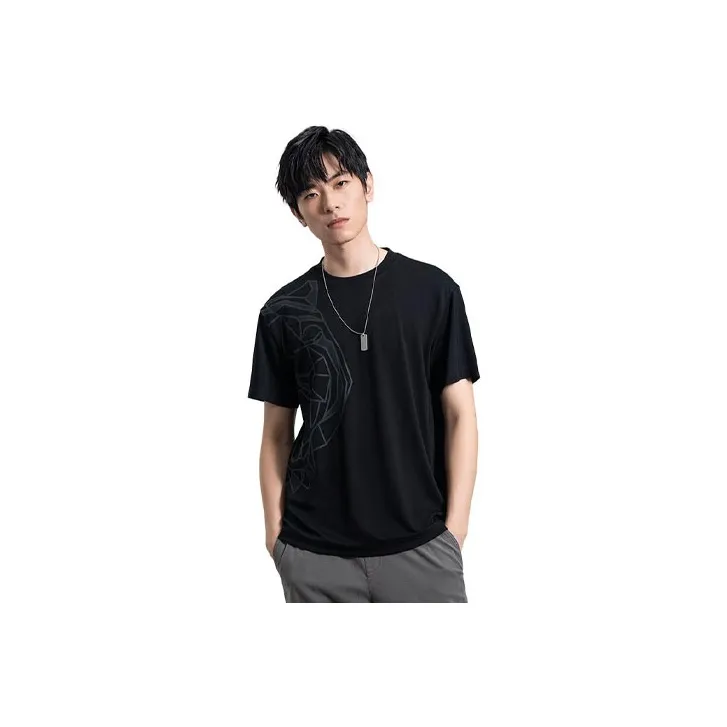 GOLDLION T Shirts Men 99 Black-0