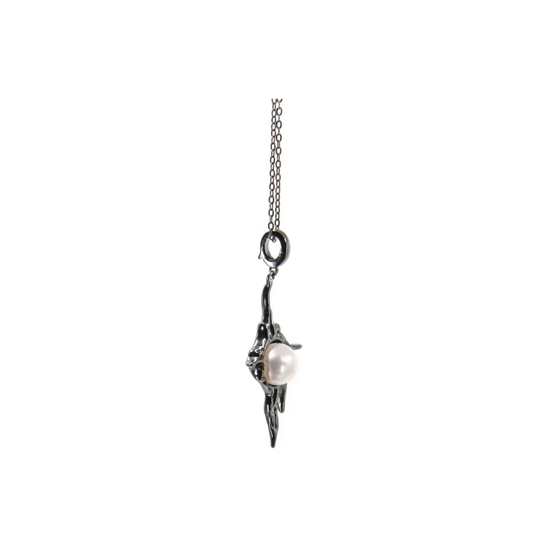 SANWUBALUOKE Pearl Necklaces Unisex-3