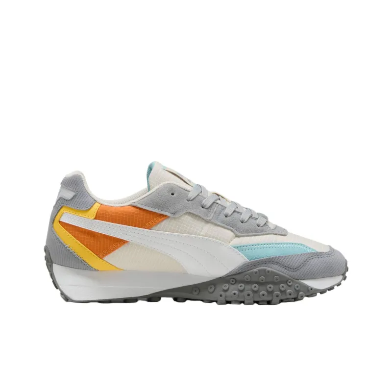 PUMA Blktop Rider Anti Slip Wear Resistant Low Top Casual Shoes Men's White Gray-1