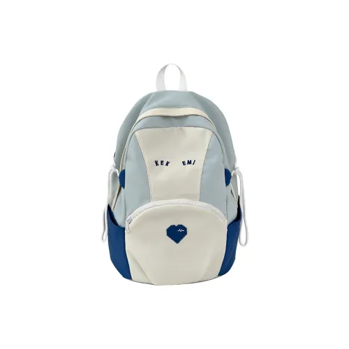 GOBLIN SHARKS 1759 Nylon Backpack Large Size Unisex Blue/Khaki/Pink