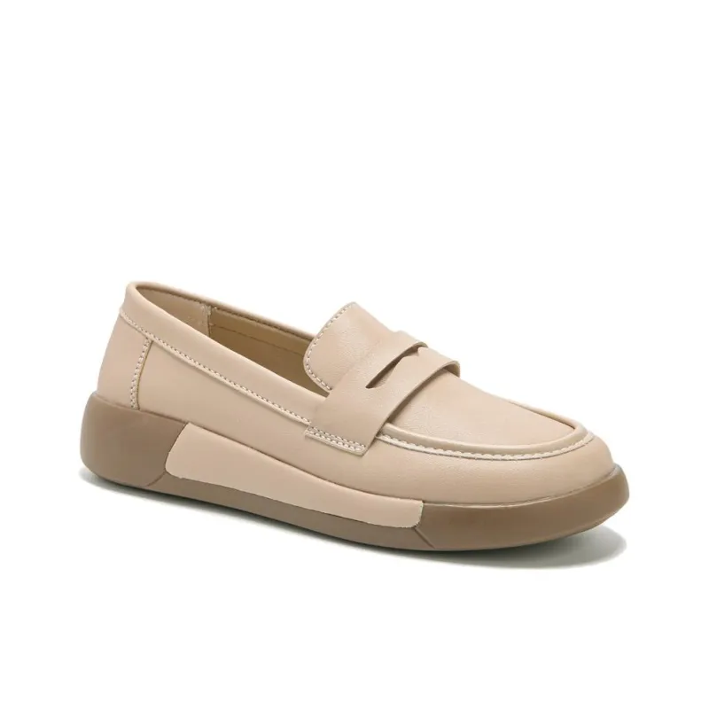 Reivanti Loafers 3cm Women's Cameo Brown-1