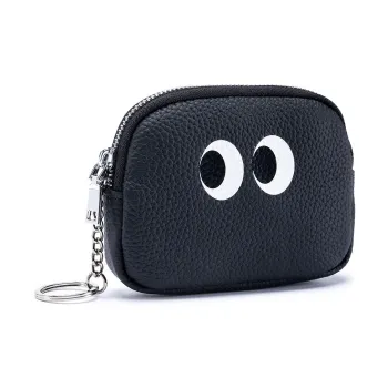 Tong Tong Rabbit Top Grain Cow Leather Coin Purse Women's Multicolor