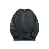 [220G Long-Sleeved]Dark Gray (with Black Red Warriors Chest Logo)