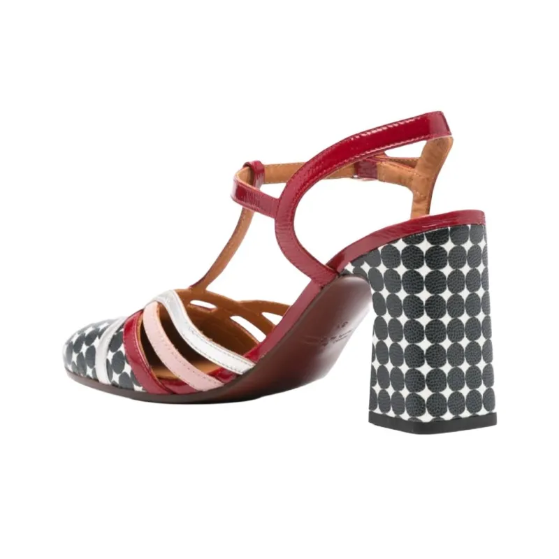 CHIE MIHARA Mendy Chunky Heel High Heels 9cm Women's Black-4