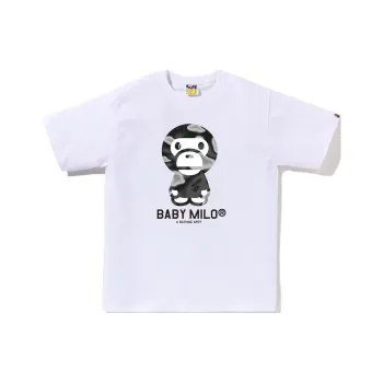 A BATHING APE Liquid Camo Baby Milo Tee