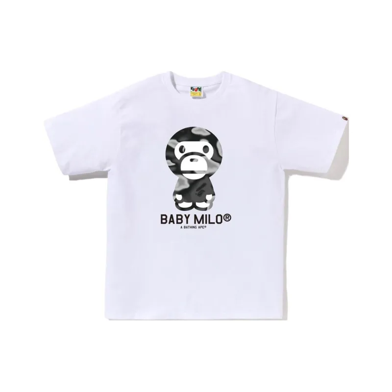 A BATHING APE Liquid Camo Baby Milo Tee-0
