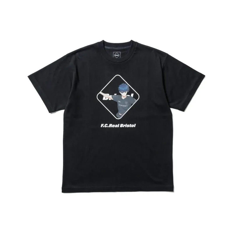 F.C Real Bristol BLUE LOCK Collaboration T-Shirts Unisex Black-0