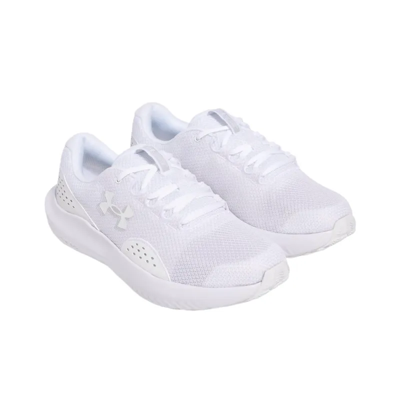 Under Armour Charged Surge 4 Low Top Running Shoes Men's White-2