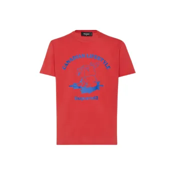 DSQUARED 2 Graphic Printed Crewneck T Shirt