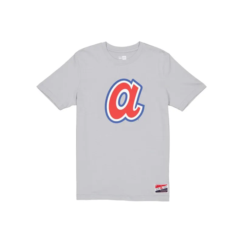 New Era SS24 Atlanta Braves T-Shirt Unisex Gray-0