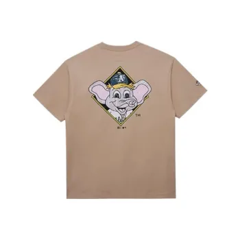 New Era x MLB College Renewal Series SS24 Oakland Athletics T Shirt Men's Khaki