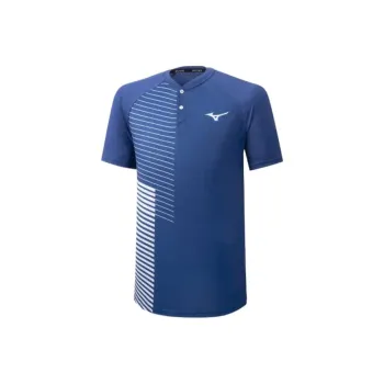 Mizuno Shadow Polo T-Shirt Men's Blue