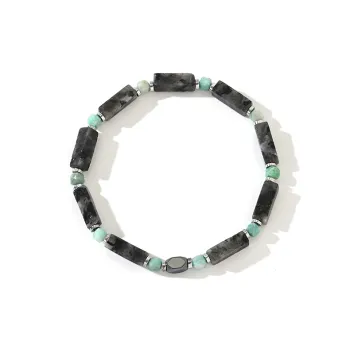 BYG Stainless Steel Hematite Bracelets Men's