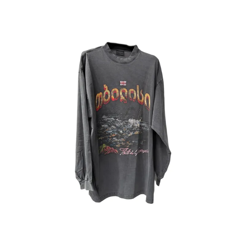 Balenciaga Tbilisi Long Sleeve T Shirt-0