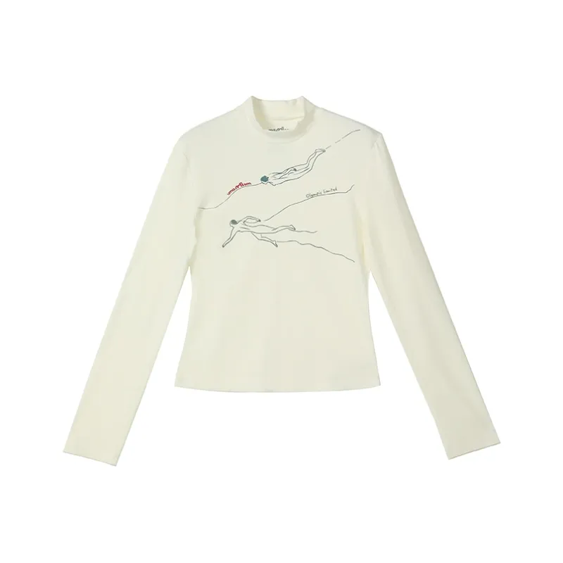 Umamiism Crew Neck Print Long Sleeved T Shirt Unisex-18