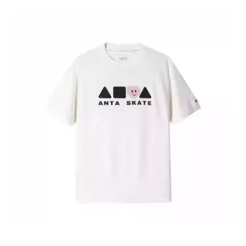 Anta Sports Lifestyle Collection Lifestyle Collection T Shirt Unisex Papyrus White