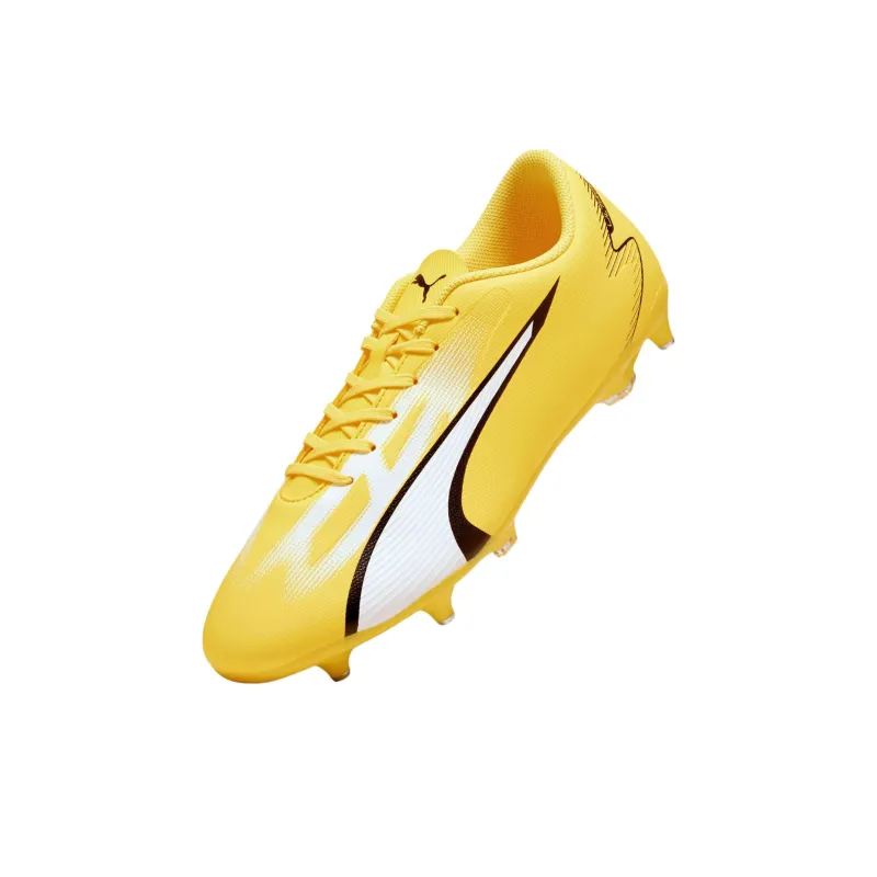PUMA Ultra Play Anti Slip Wear Resistant Soccer Shoes Men's Yellow-3