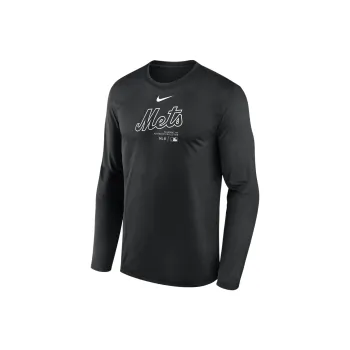 Nike New York Mets Authentic Collection Practice T-Shirt Men's Black