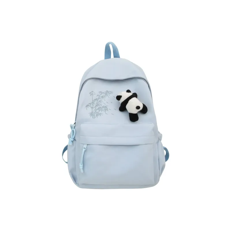 URBAN FOREST Nylon Backpack Unisex Ecru/Black/Pink/Light Yellow/Light Green/Light Blue-21