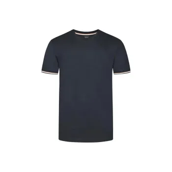 HUGO BOSS Stripe Trim Crewneck T Shirt