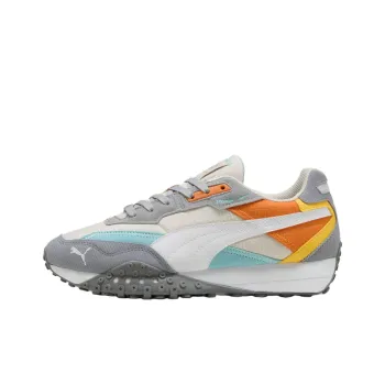 PUMA Blktop Rider Anti Slip Wear Resistant Low Top Casual Shoes Men's White Gray