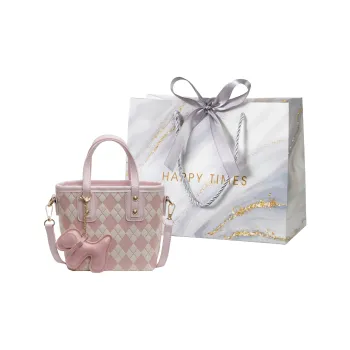 Miss Angel PU Handbag Shoulder Bag Crossbody Bag Regular Women's Pink Black Ecru Brown
