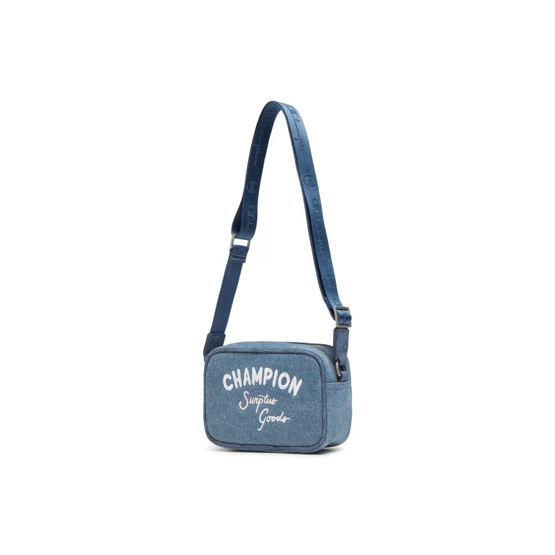 Champion Synthetic Leather Shoulder Bag Regular Unisex Caesar Blue/Linen/Cocoa Mocha-1