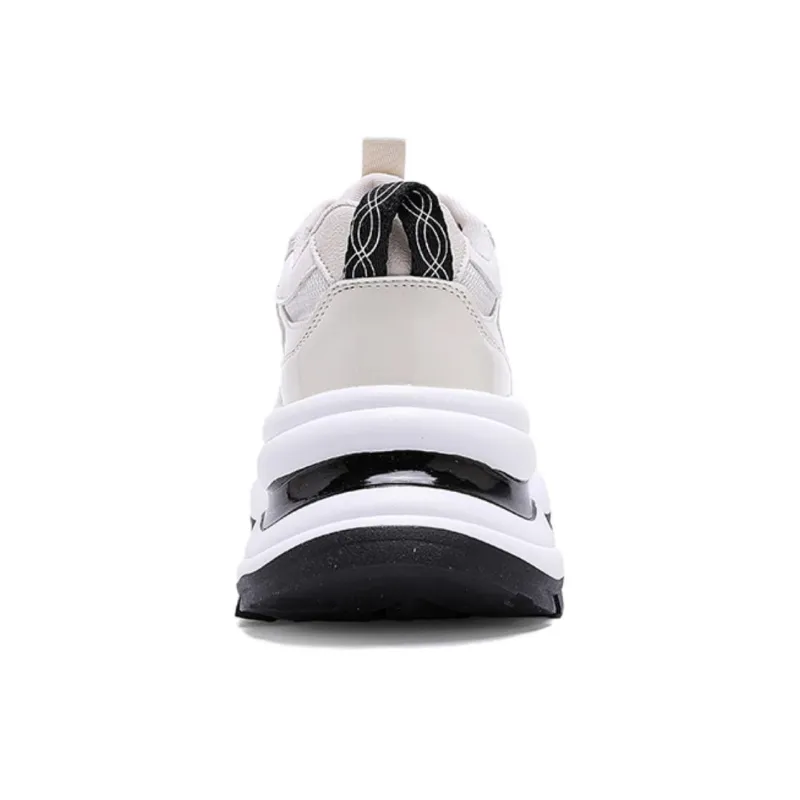 BENZI Anti Slip Wear Resistant Breathable Lightweight Height Increasing Low Top Chunky Sneakers Women's-2