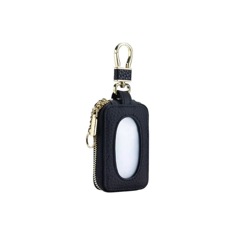 Tong Tong Rabbit Top Grain Cow Leather Key Pouch Regular Unisex Multicolor-0