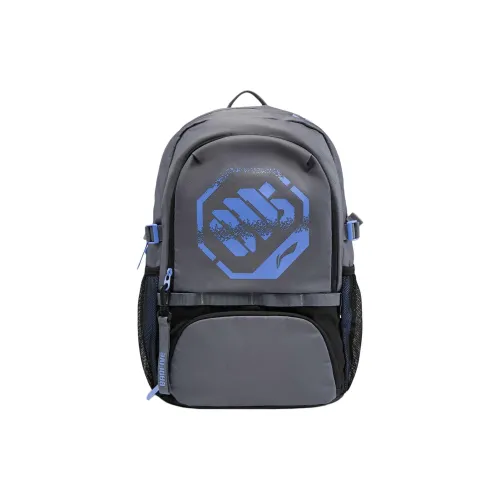 LiNing BadFive Polyester Backpack Unisex Iron Asphalt Gray