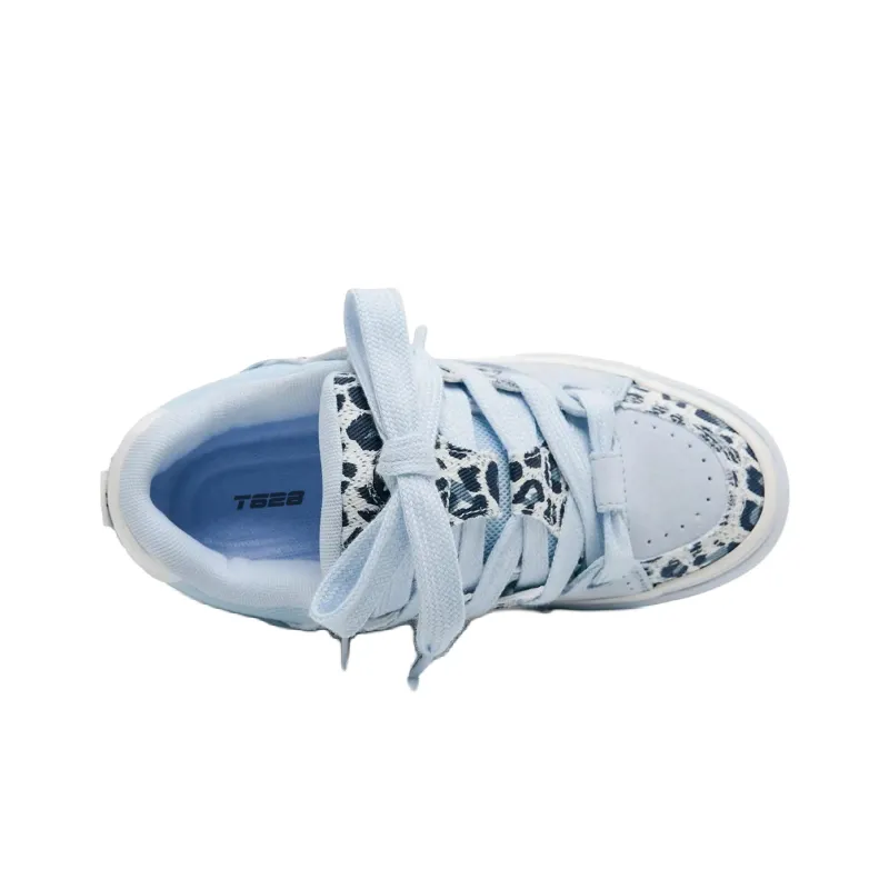 T628 Classic Vintage Puffy Shoes Abrasion Resistant Lightweight Slip Resistant Low Top Skateboard Shoes Women's-19
