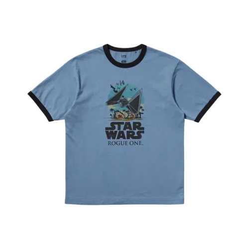 UNIQLO x XINGQIUDAZHAN,LIANMINGKUAN SS25 T Shirt Unisex Sky Blue