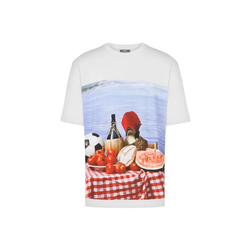MOSCHINO Photo Printed Jersey T Shirt-0