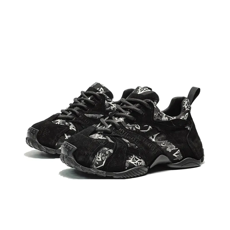 MOERBAI Lava Series Abrasion Resistant, Breathable, Lightweight Low Top Chunky Sneakers Men's-2