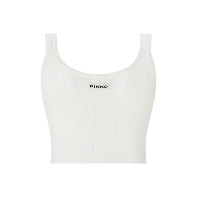 PINKO Ripped Tank Top-2