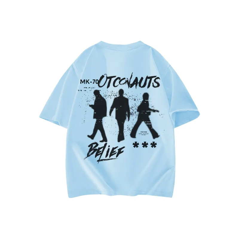 Small Columns Under The Sea T Shirt Unisex White-12