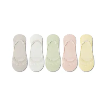 AUGUST No Show Socks Women's 5 Pack