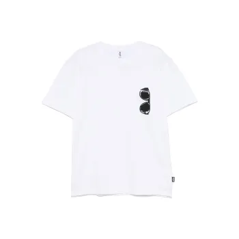 MOSCHINO Sunglasses Printed Crewneck T Shirt