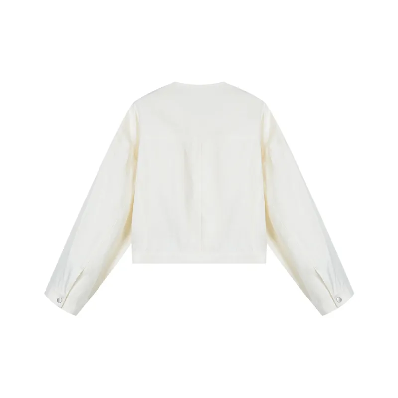 THE SEA LIFE Cropped Coat Women's Ice Cream-1