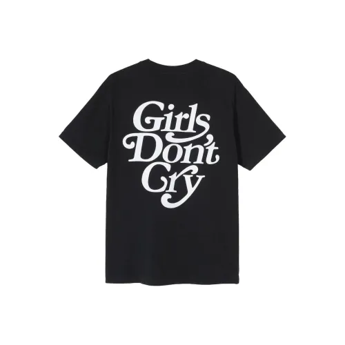 GIRLS DON'T CRY 블랙 남녀공용 티셔츠