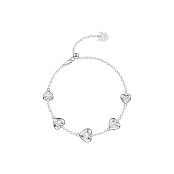 LELOUP Synthetic Cubic Zirconia Bracelets Women's Gold Silver