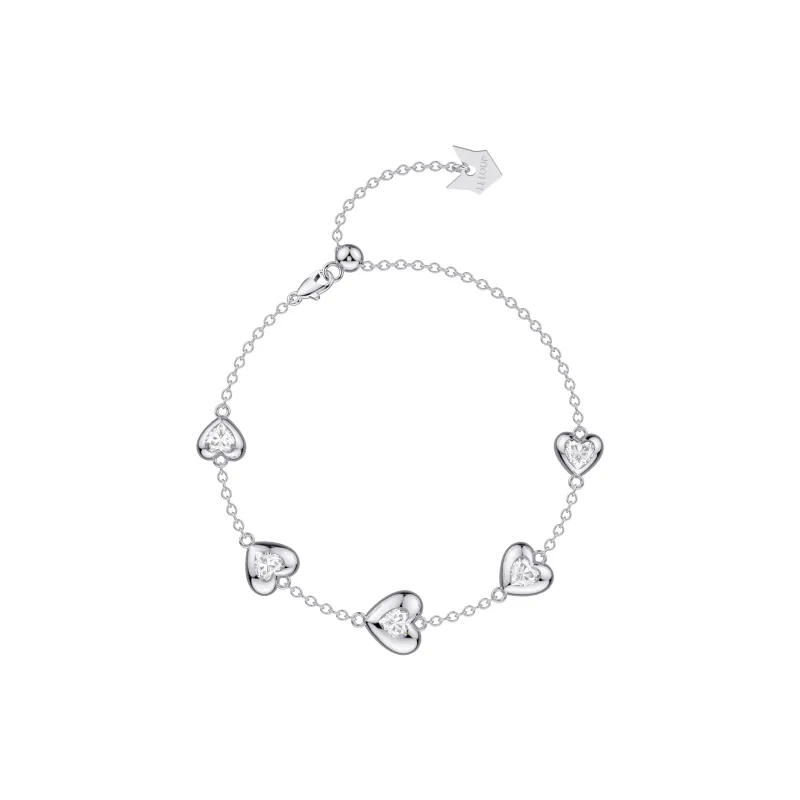 LELOUP Synthetic Cubic Zirconia Bracelets Women's Gold Silver-0