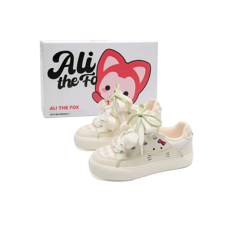 ALI THE FOX Slip Resistant, Abrasion Resistant, Lightweight, Breathable Low Top Skateboard Shoes Women's-20