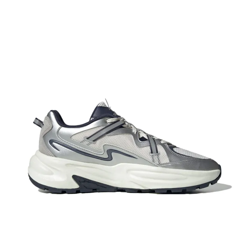 Adidas OZWAVE SURGE 2.0 Anti Slip Wear Resistant Low Top Chunky Sneakers Unisex White Gray-1