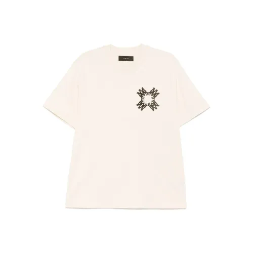 AMIRI Ma Quad Logo Printed Crewneck T Shirt