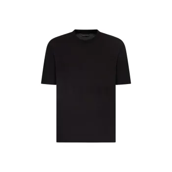 EMPORIO ARMANI Asv Jersey T shirt With Jacquard Logo