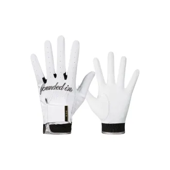 PGA Genuine Leather Gloves Women's Black White
