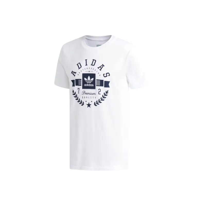 Adidas Originals Skateboarding T Shirt Men's White-0