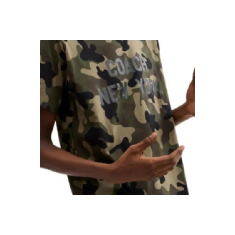 COACH T-Shirts Men Green-5